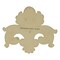Ekena Millwork 12 1/2"W x 10 5/8"H x 1 1/2"P Benson Center Flourish Onlay ONL12X10X01BE - alternate 2